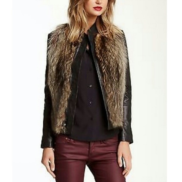 Haute Hippie Real Fur & Leather jacket - Picture 1 of 11